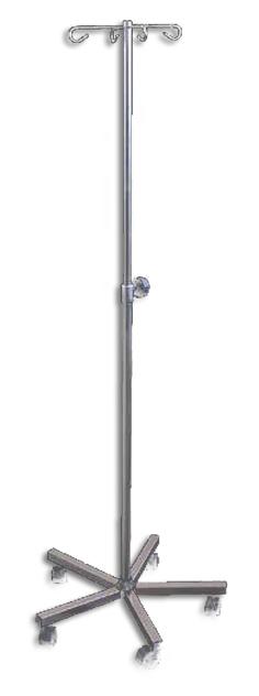 STATIV PERFUZII, ROTI PENTRU DEPLASARE, CRUCE PLASTIC. 