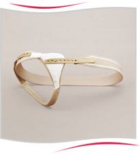 Centura bilaterala herniafix cu resort scurt si pernita cu forma anatomica