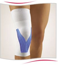 Orteza fillawant pentru genunchi cu benzi de stabilizare si inel perirotulian din silicon