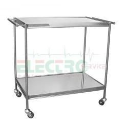 Masa instrumentar inox cu blaturi si manere orizontale mi 01