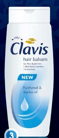 Balsam pentru par Clavis cu Shea Butter, galbenele si sunatoare