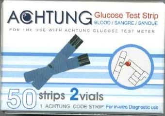 Teste pentru glucometru Achtung