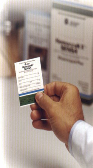 Hemoccult - test in vitro pentru determinarea hemoragiilor oculte in scaun