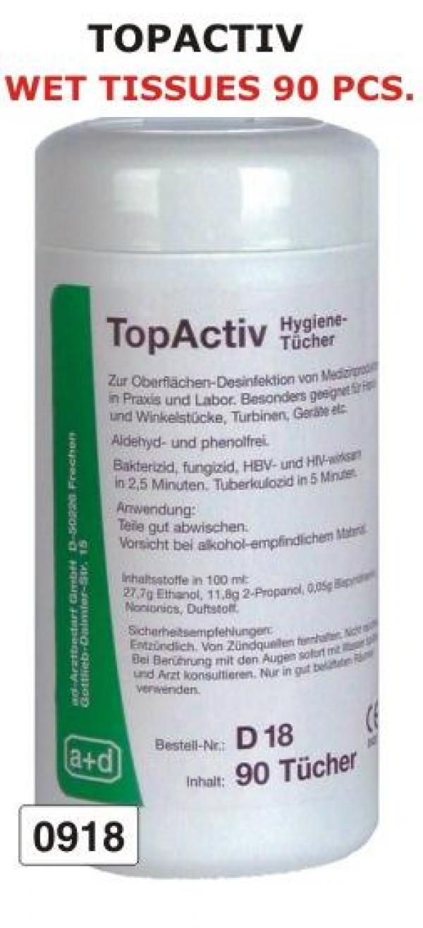 Dezinfectant suprafete Topactiv servetele umede