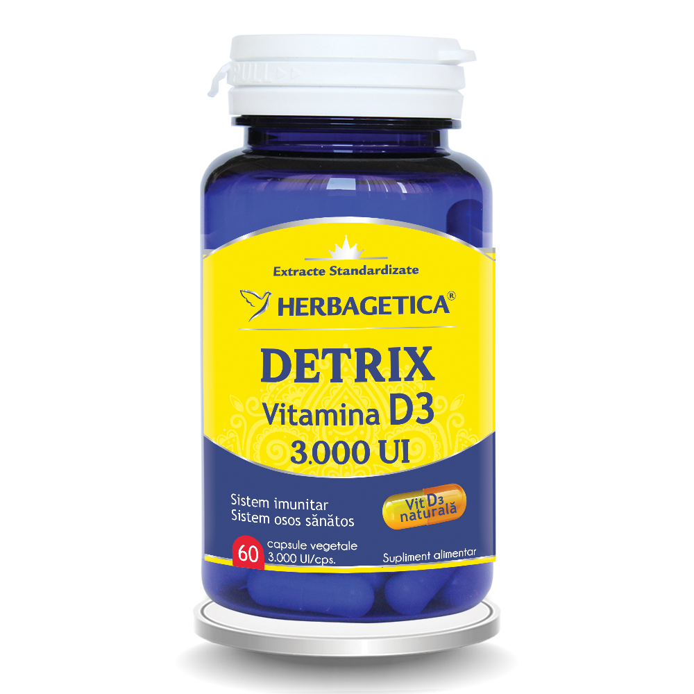 Detrix Vitamina D3 Naturală 3000 UI