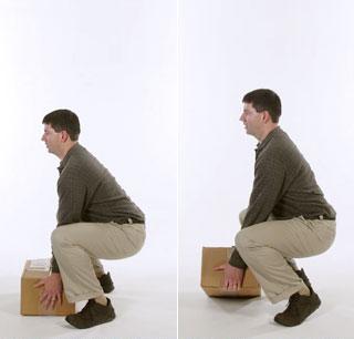 Stati ghemuit in loc sa stati intr-un genunchi