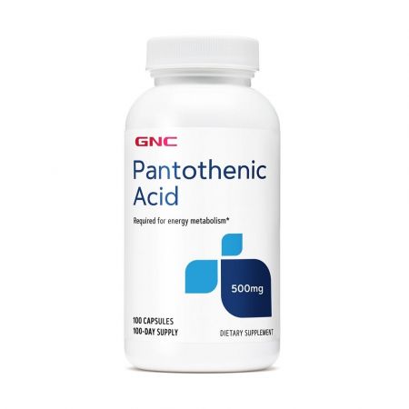 Acid Pantotenic 500 mg (100413), 100 capsule, GNC