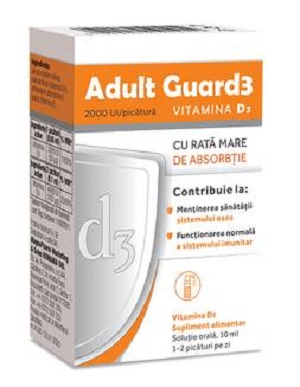 Adult Guard3 2000 UI Vitamina D3, 10 ml solutie orala