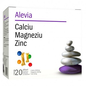 Calciu Magneziu Zinc, 40 capsule Alevia