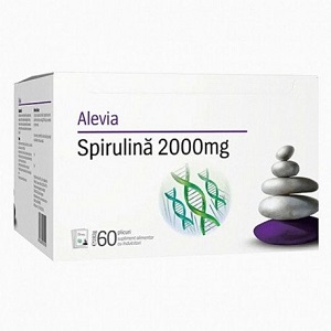 Spirulina 2000 mg, 60 plicuri, Alevia