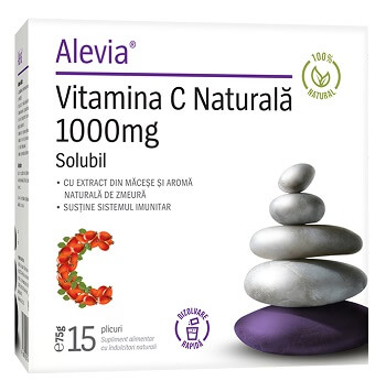 Alevia Vitamina C Naturala 1000mg X15 plicuri