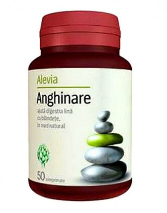 Anghinare, 50 capsule, probleme digestive, Alevia