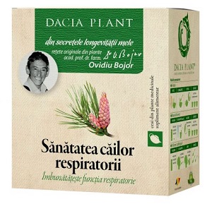 Ceai din plante medicinale Sanatatea cailor respiratorii, 50 g, Dacia Plant