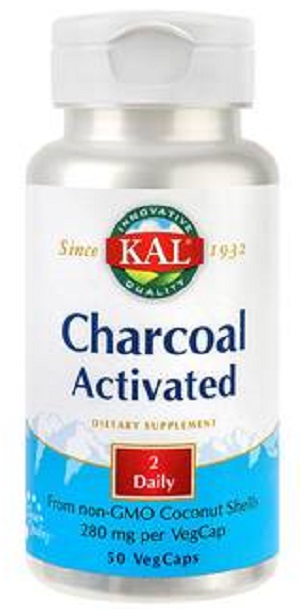 Charcoal Activated (Carbune medicinal) 280 mg, 50 capsule, Secom