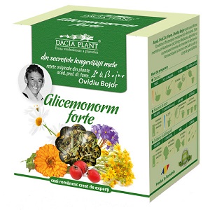 Ceai Glicemonorm, 50 g, Dacia Plant 
