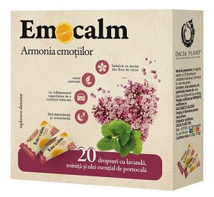 Emocalm drops, 20 dropsuri, Dacia Plant