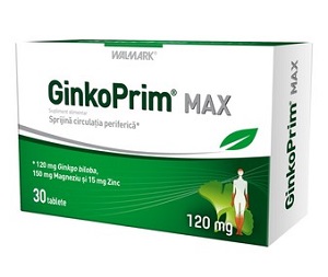 GinkoPrim Max 120mg, 30 tablete, Walmark