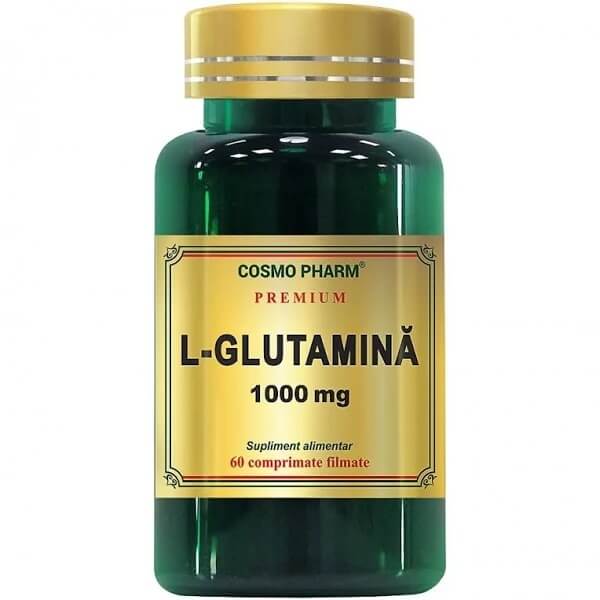 L-Glutamina 1000mg, 60 comprimate, Cosmopharm