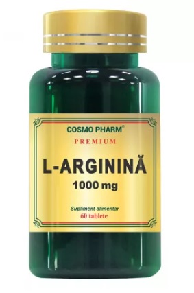 Premium L-arginina 1000mg, 60 tablete, Cosmopharm