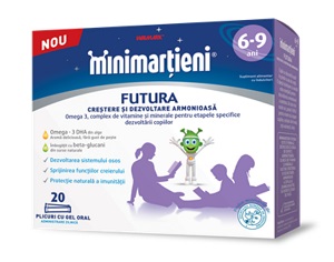 Minimartieni Futura 6 - 9 ani x 20 plicuri cu gel oral, Walmark