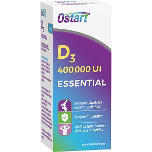 Ostart Essential D3 400.000 UI picaturi, 20 ml