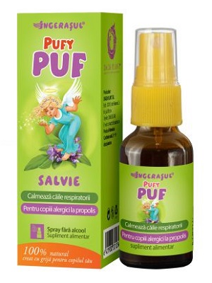 PufyPUF cu salvie spray, 20 ml, Dacia Plant