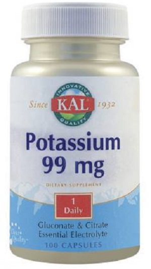 Potassium 99mg, 100 capsule, Secom