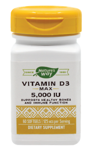 Vitamin D3 5000UI, 60 capsule, Secom 