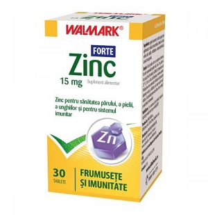 Zinc Forte 15 mg, 30 tablete, Walmark