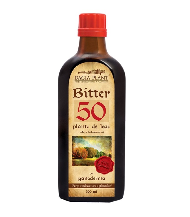 Bitter 50 cu ganoderma 500ml, Dacia Plant  