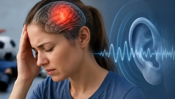 Comotiile cerebrale pot creste riscul de tinitus