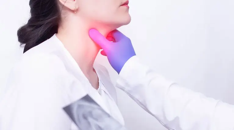Epiglotita acuta, semn al infectiei