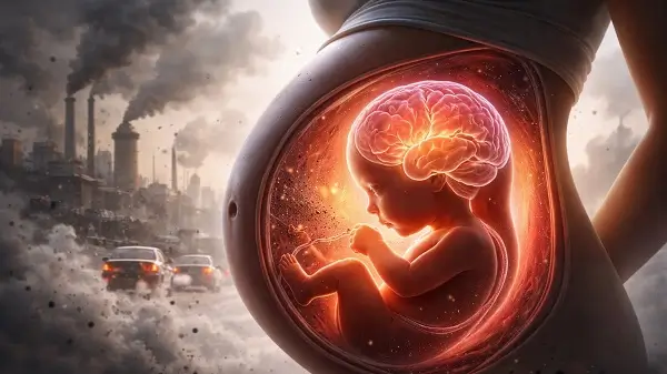 Poluarea prenatala si impactul asupra creierului
