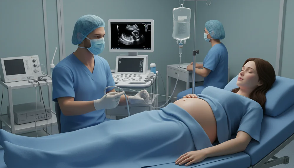 Amnioinfuzia transabdominala