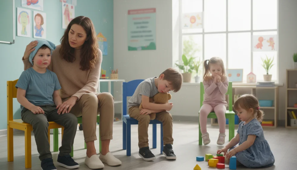 Cele mai cunoscute boli ale copilariei