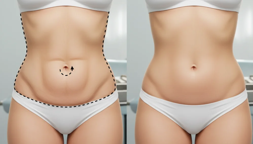 Chirurgia abdomenului cu pliuri (abdominoplastia)