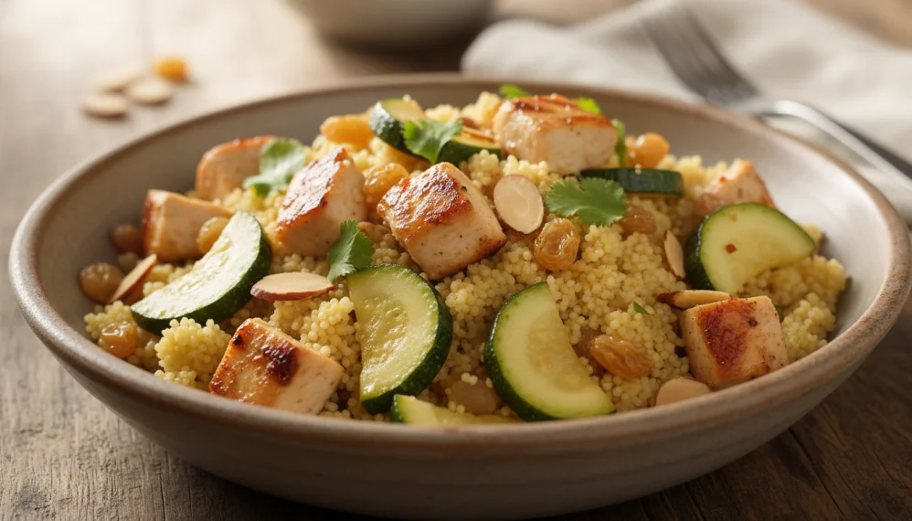 Cuscus cu pui si dovlecel