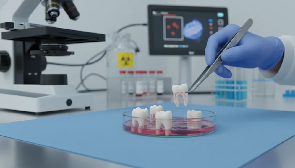 Dinti creati in laborator, din celule gingivale