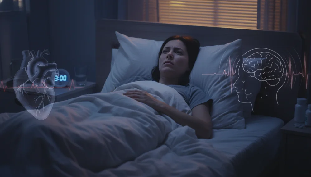 Insomnia tripleaza riscul de insuficienta cardiaca