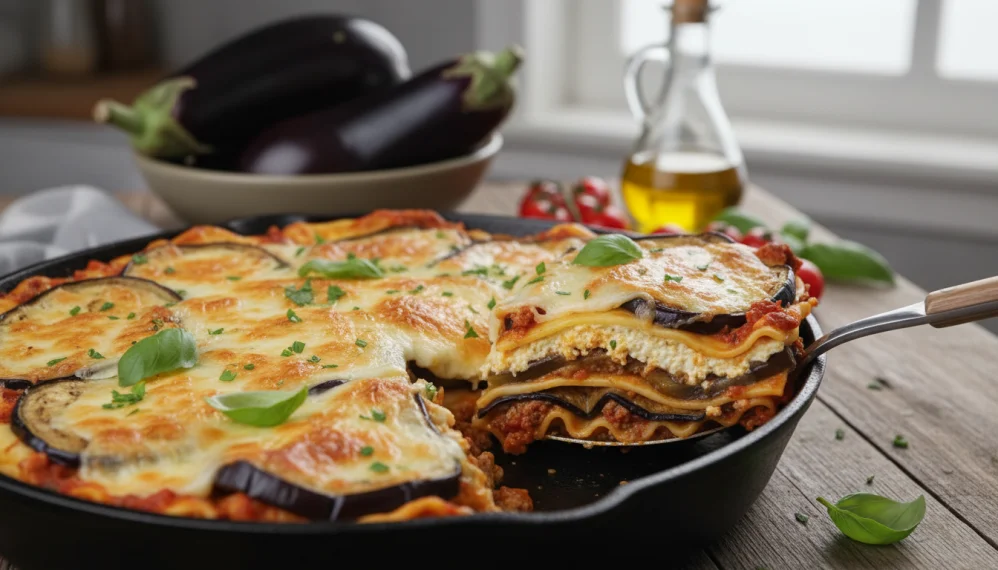 Lasagna cu vinete