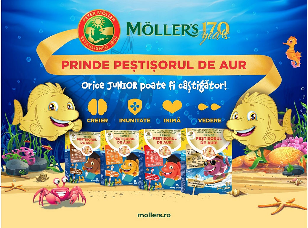 „Pestisorul de Aur” – campania aniversara prin care Möller’s celebreaza 170 de ani