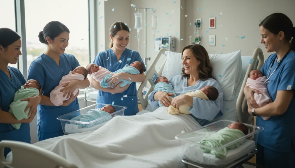 O femeie din SUA a nascut octupleti, al doilea caz de acest gen din istoria medicala americana