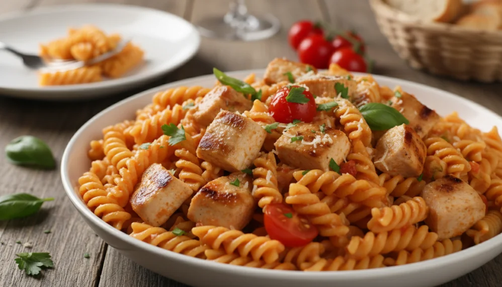 Paste fusilli cu pui