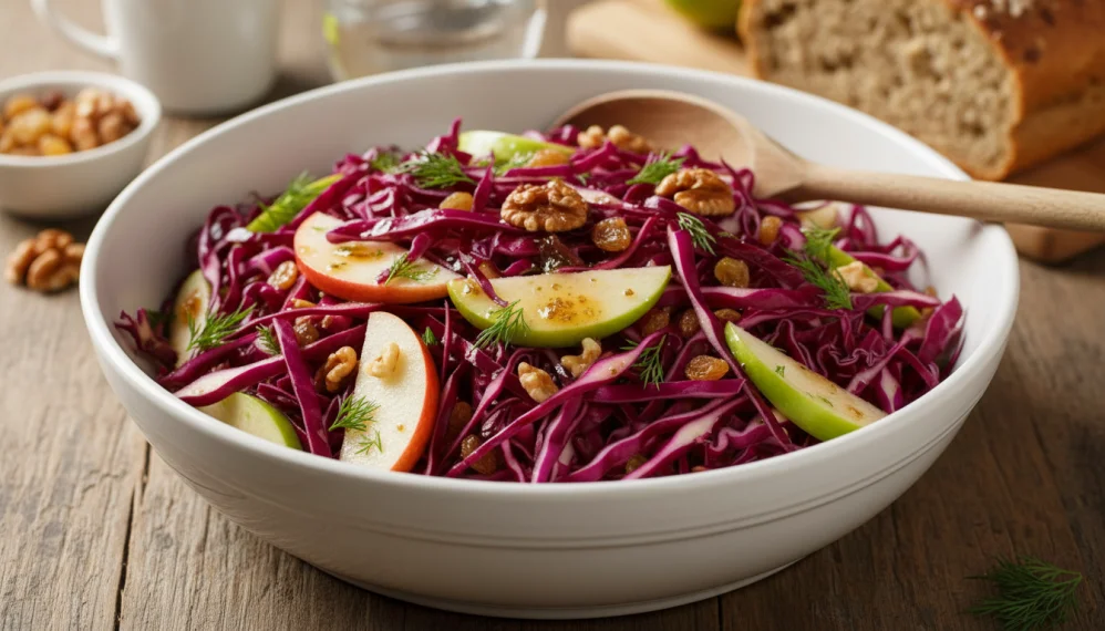 Salata de varza rosie cu mere