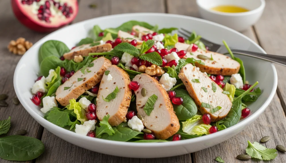 Salata usoara de curcan si rodii