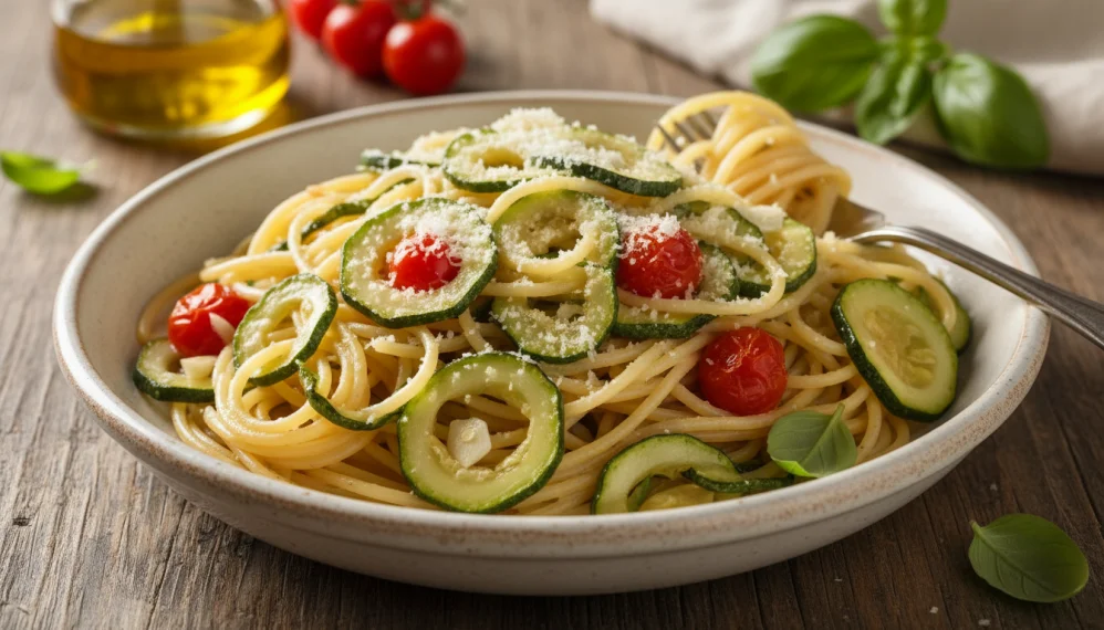Spaghete italienesti cu dovlecei