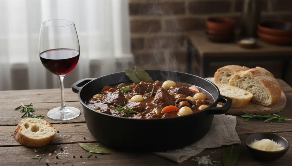 Tocanita de vita cu vin rosu